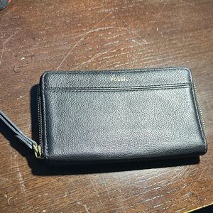 Fossil Black Leather Men's Wallet